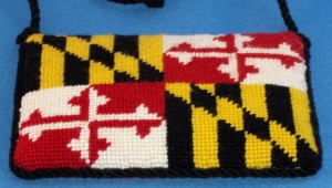 Ornament, Maryland State Flag (Finished SBN Canvases)