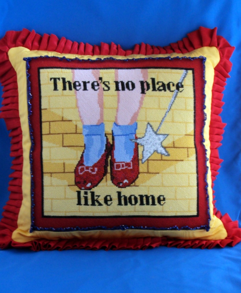 Pillow, There’s No Place Like Home (Finished SBN Canvases)