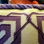 Pillow, Purple Geometric