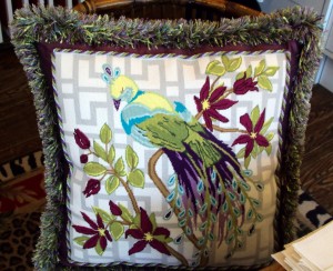 Pillow, Peacock (Finished SBN Canvases)