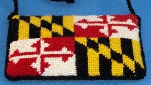 Ornament, Maryland State Flag (Finished SBN Canvases)